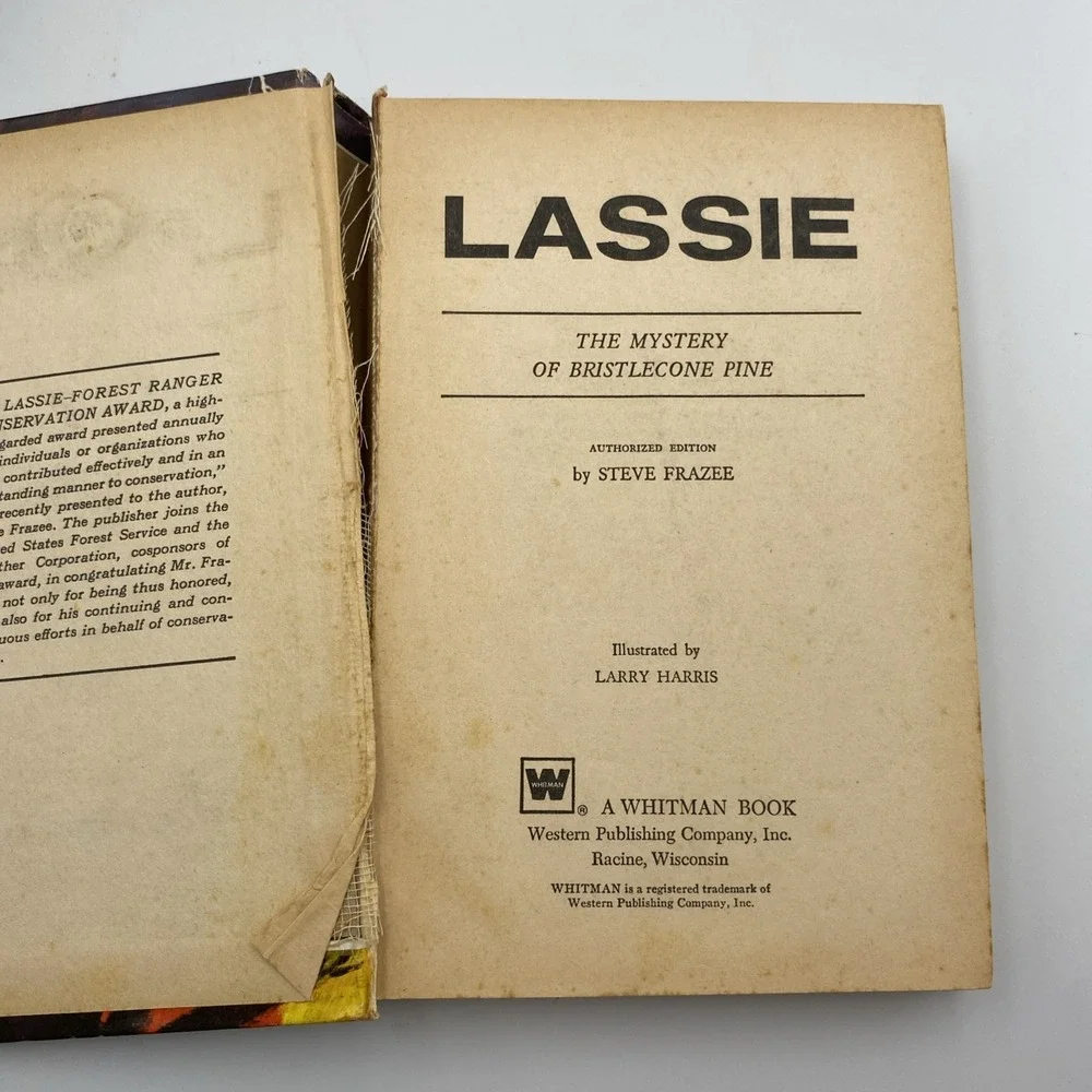 Lot of 4 Lassie Dog Vintage HC Whitman Classics Bristlecone Pine and‎ More